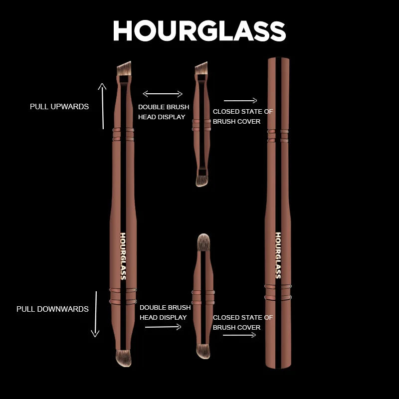 “Four-Head Multifunctional Makeup Brush for Eyeshadow, Eyebrow, Eyeliner, Concealer.”