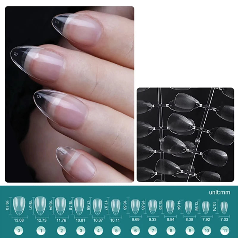 “Full Cover Soft Gel Nail Tips Various Shapes Styles Professional Extension DIY”
