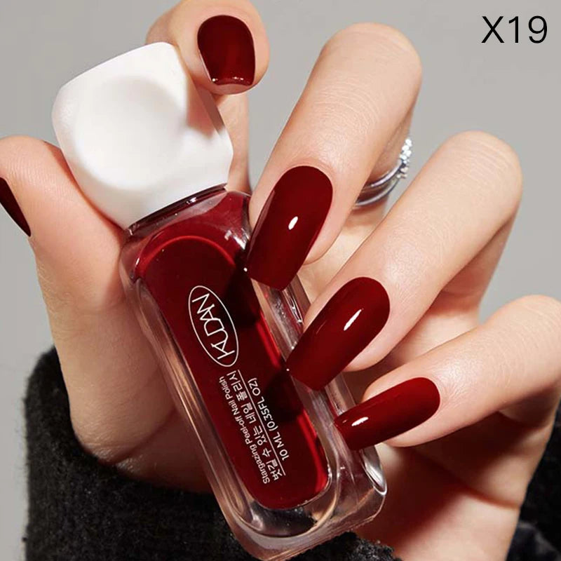 “10ml Water-Based Peel Off Nail Polish, Glitter Colors, Manicure Supplies”
