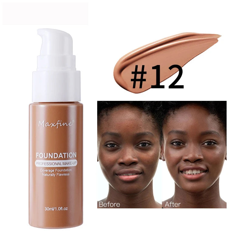“Liquid Foundation – Effective Concealer, Waterproof, Sweat-Resistant for Professional Makeup”