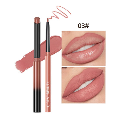 “QIBEST 2pcs Lipstick & Lipliner Pen Set – Matte Velvet Lip Liner, Long-Lasting Sexy Red Lipstick”