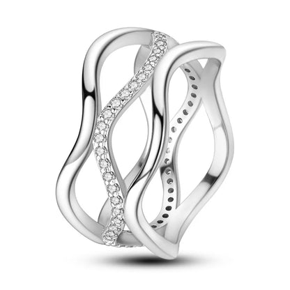 “925 Silver Zircon Star Ring - Geometric Design for Engagements & Valentine’s Gifts.”