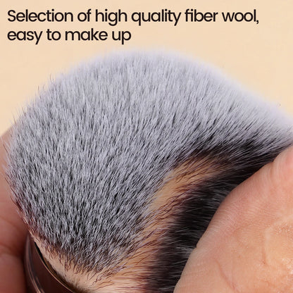 “Retractable Kabuki Blush Brush Soft Fluffy Powder Contour Makeup Portable Tool.”