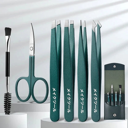 “2/4/6 Pcs Beauty Tweezers: Stainless Steel, Colorful, Precise Hair Removal Tools.”