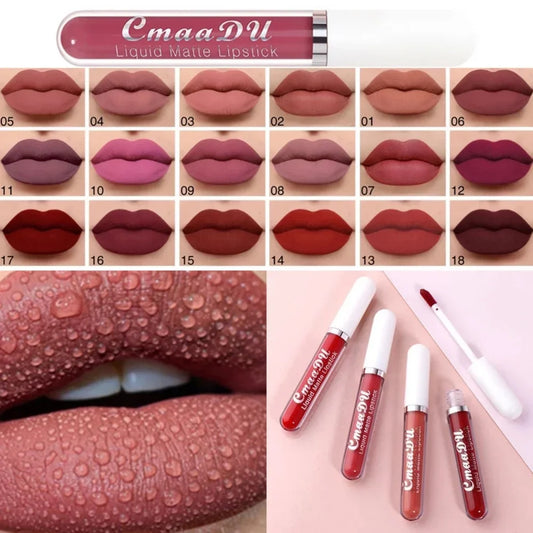“Sexy Long-Lasting Velvet Matte Lip Gloss – Waterproof, Non-Stick, Liquid Lipstick for Women”