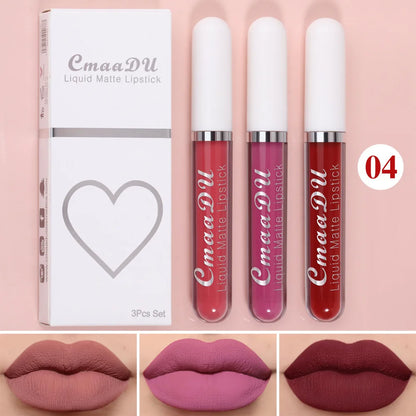 “Sexy Long-Lasting Velvet Matte Lip Gloss – Waterproof, Non-Stick, Liquid Lipstick for Women”