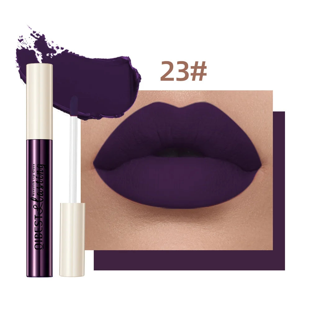 “Matte Liquid Lipstick – Non-Stick, Waterproof, Smudge-Proof & Long-Lasting Velvet Finish”