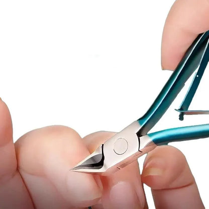 “Professional stainless steel toenail clipper for ingrown and thick nails.”