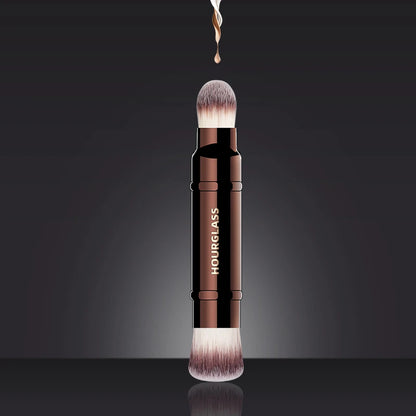 “Retractable Double-Ended Complexion Brush with Soft Fiber Hair, Fashion Face Brush.”