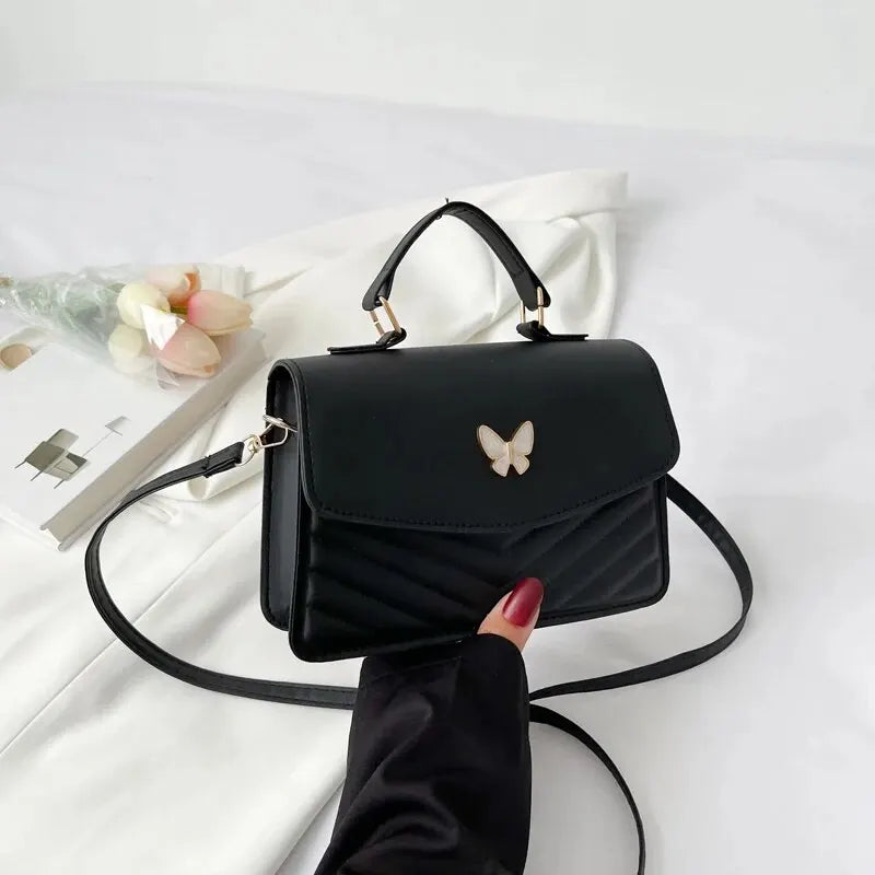 “PU Leather Small Square Bag: Stylish, Versatile, Perfect Crossbody or Shoulder.”