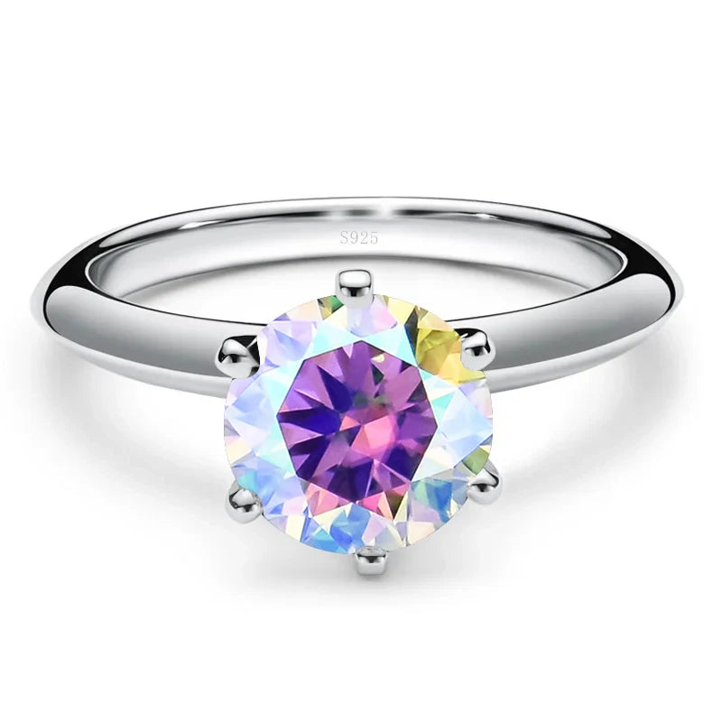 “1-5ct Moissanite Ring for Women GRA Certified 925 Sterling Silver Wedding Bands.”