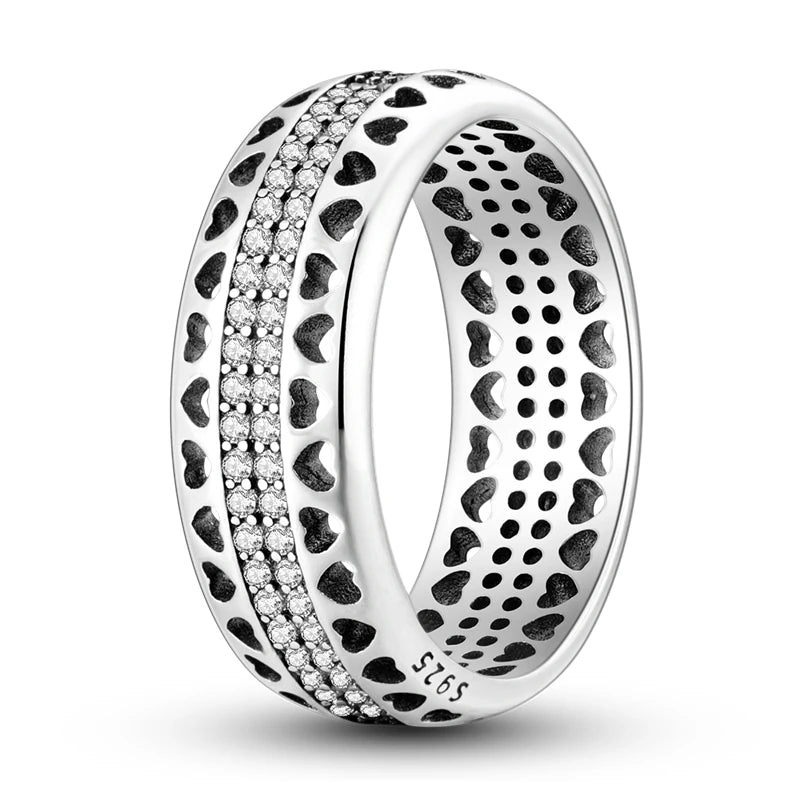 “925 Silver Zircon Star Ring - Geometric Design for Engagements & Valentine’s Gifts.”