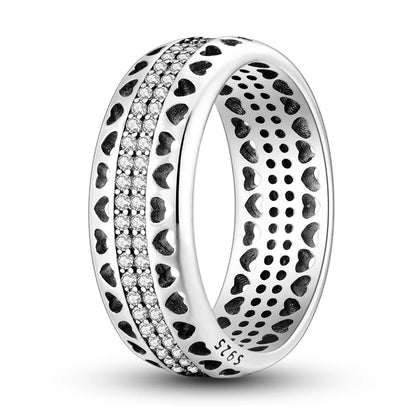 “925 Silver Zircon Star Ring - Geometric Design for Engagements & Valentine’s Gifts.”