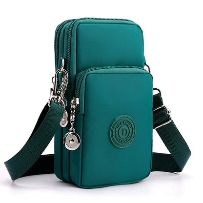 “New women’s nylon phone bag, coin purse, small crossbody, travel wallet.”
