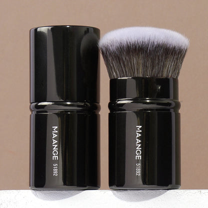 “Retractable Kabuki Blush Brush Soft Fluffy Powder Contour Makeup Portable Tool.”