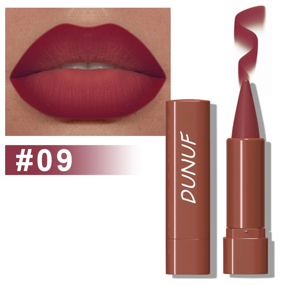 “Matte gradient lip liner for smooth application, defining elegant, long-lasting lips.”