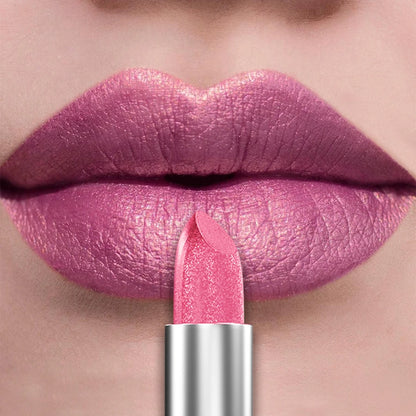 “21-Color Metallic Lipstick – Bold, Glittery, Long-Lasting Pearlescent Matte Lip Tint”