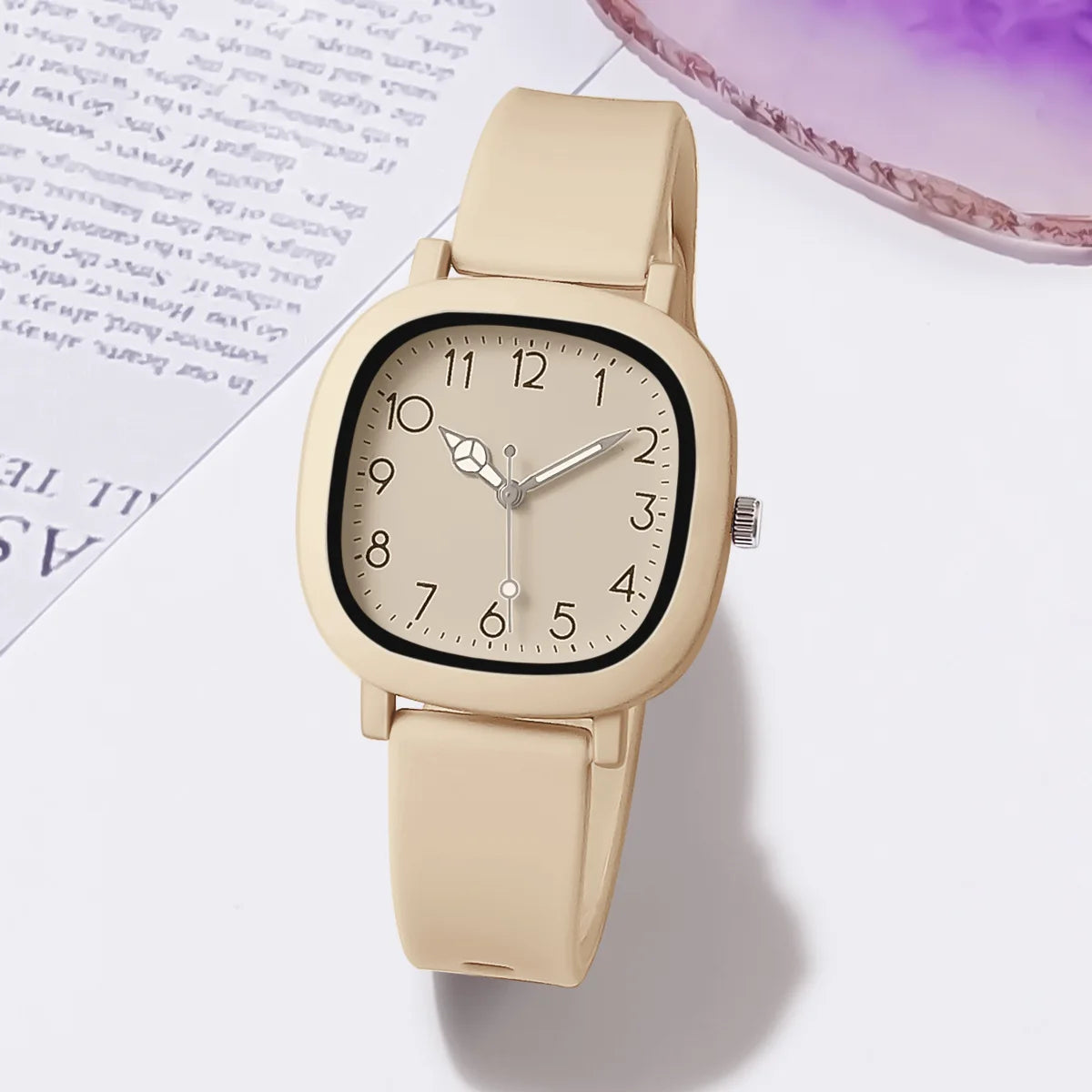 “Fashion Brand Bear Women’s Quartz Watch - Casual Silicone Jelly Watch for Girls.”
