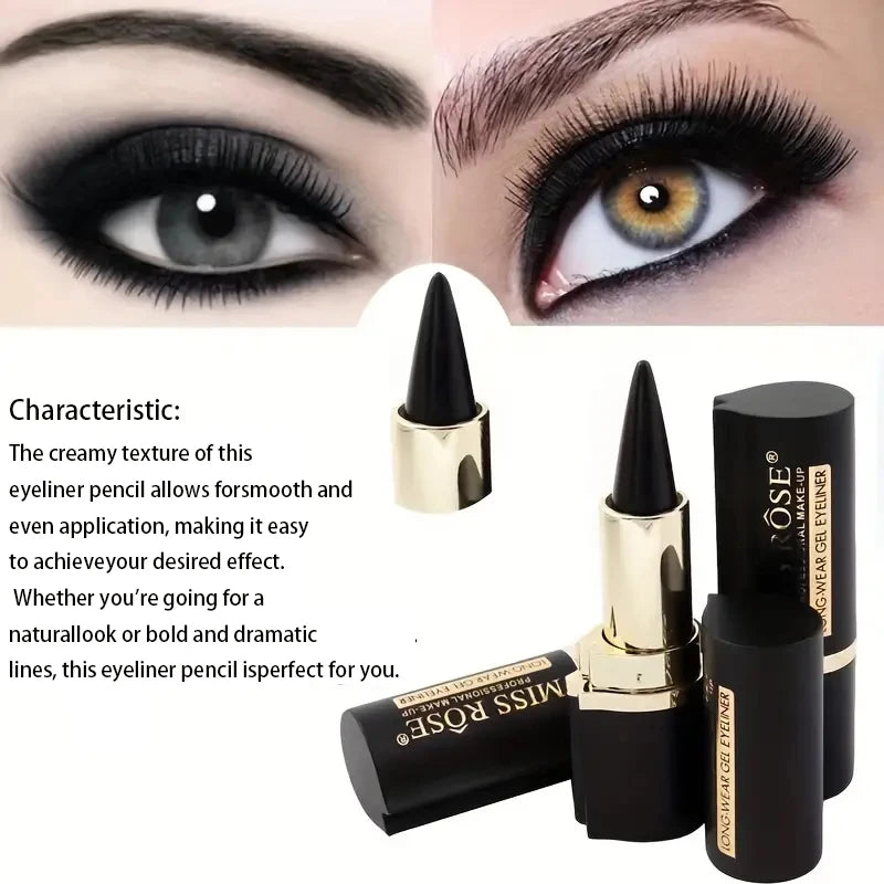 “Creamy texture eyeliner, 1 or 2 counts, easy color, sweat-proof, daily makeup accessory.”