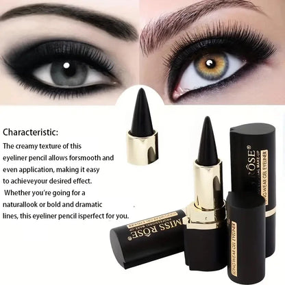 “Creamy texture eyeliner, 1 or 2 counts, easy color, sweat-proof, daily makeup accessory.”