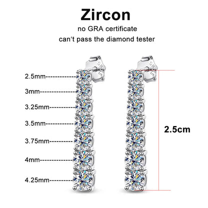 “Moissanite Pendant Earrings, Sterling Silver, White Gold Plated, GRA Certified Jewelry.”