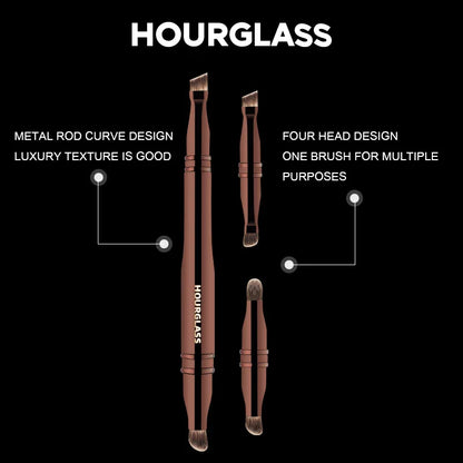 “Four-Head Multifunctional Makeup Brush for Eyeshadow, Eyebrow, Eyeliner, Concealer.”