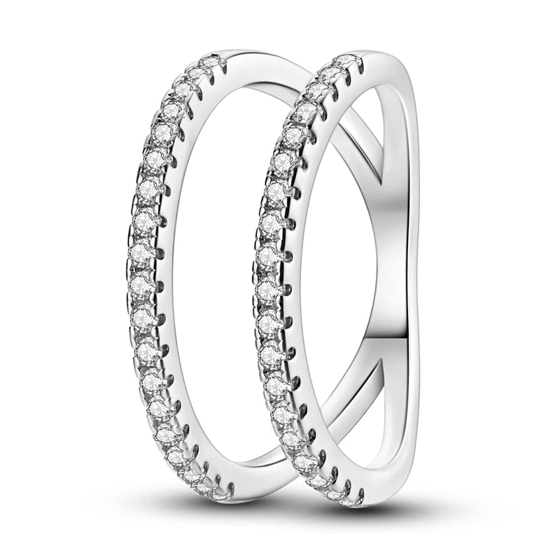 “925 Silver Zircon Star Ring - Geometric Design for Engagements & Valentine’s Gifts.”
