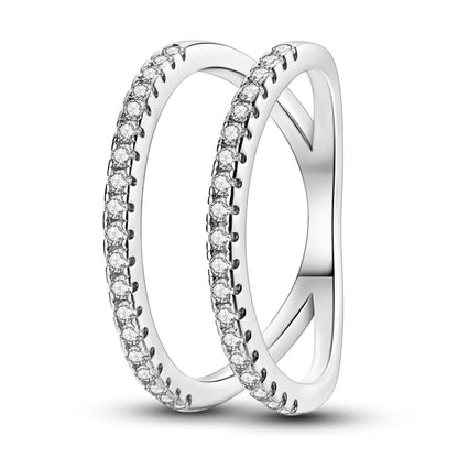 “925 Silver Zircon Star Ring - Geometric Design for Engagements & Valentine’s Gifts.”