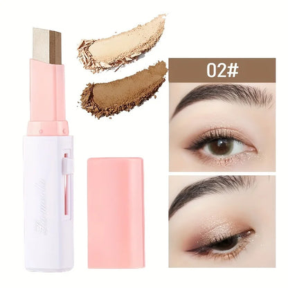 “2-in-1 waterproof highlighter and eyeshadow stick, long-lasting glitter eyeliner.”