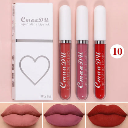 “Sexy Long-Lasting Velvet Matte Lip Gloss – Waterproof, Non-Stick, Liquid Lipstick for Women”
