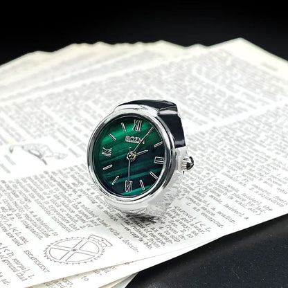 “Hot Selling Finger Watch Ring - Creative Alloy Quartz Watch for Men & Women.”