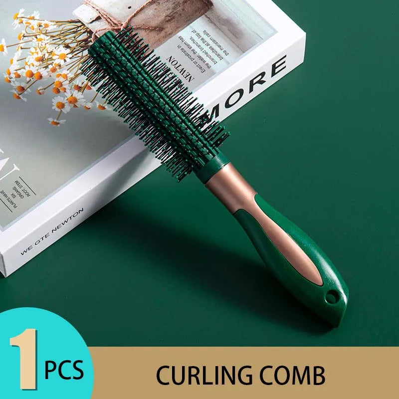 “KLINA hair massage air cushion brush, detangles, anti-static, salon styling tool.”