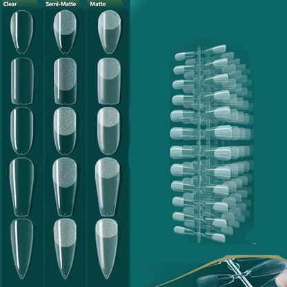 “Full Cover Soft Gel Nail Tips Various Shapes Styles Professional Extension DIY”
