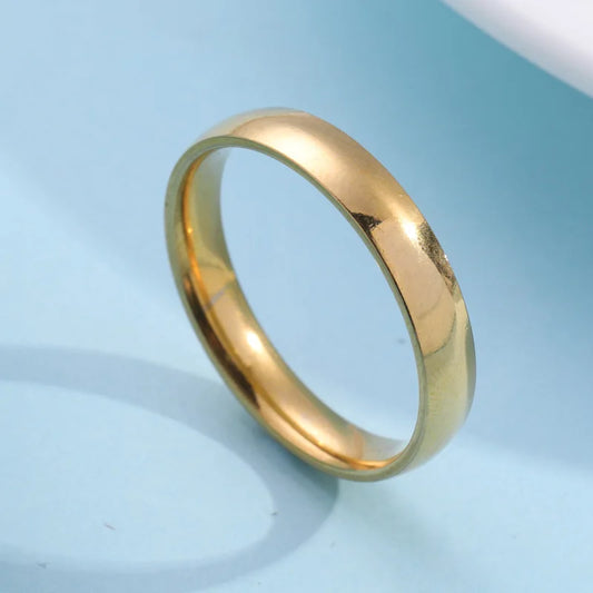 “Simple Stainless Steel Rings - Classic Couple Bands for Weddings & Engagements.”
