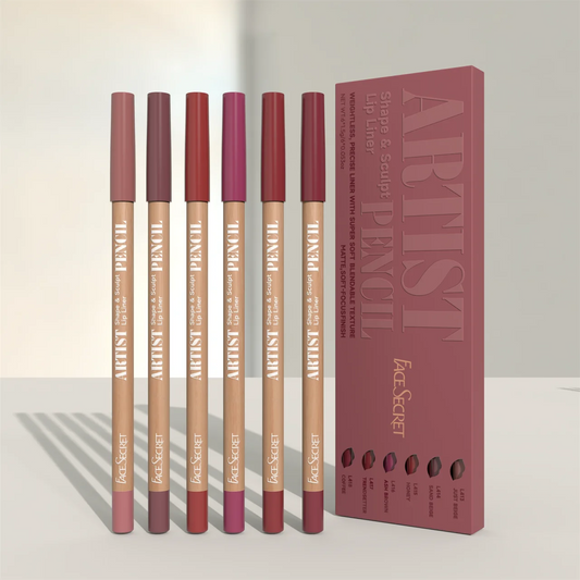 “Weightless lip liner set with precise, soft, blendable, matte texture for sculpting.”