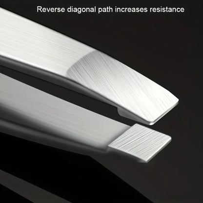 “4pcs Professional Tweezers Set, Perfect for Effortless Eyebrow and Splinter Removal.”