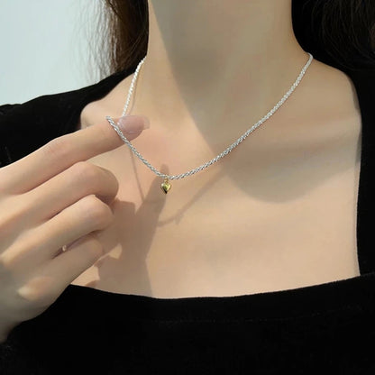 “Tassel Necklace for Women - Gold/Silver Triangle Pendant Long Necklace.”