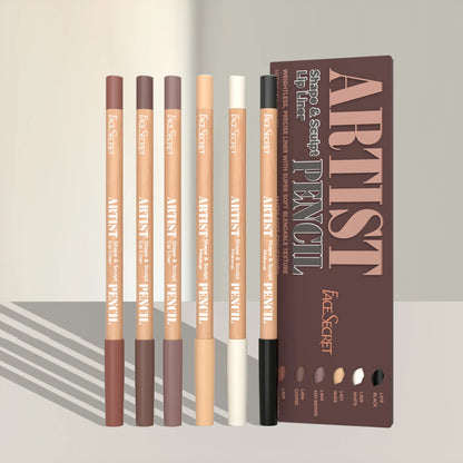 “Weightless lip liner set with precise, soft, blendable, matte texture for sculpting.”