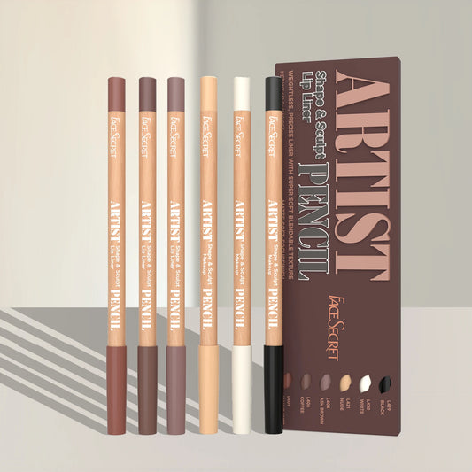 “Weightless lip liner set with precise, soft, blendable, matte texture for sculpting.”