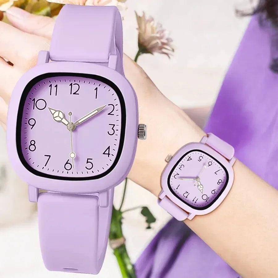 “Fashion Brand Bear Women’s Quartz Watch - Casual Silicone Jelly Watch for Girls.”
