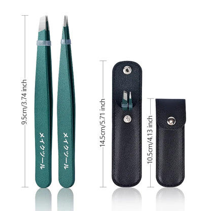 “2/4/6 Pcs Beauty Tweezers: Stainless Steel, Colorful, Precise Hair Removal Tools.”