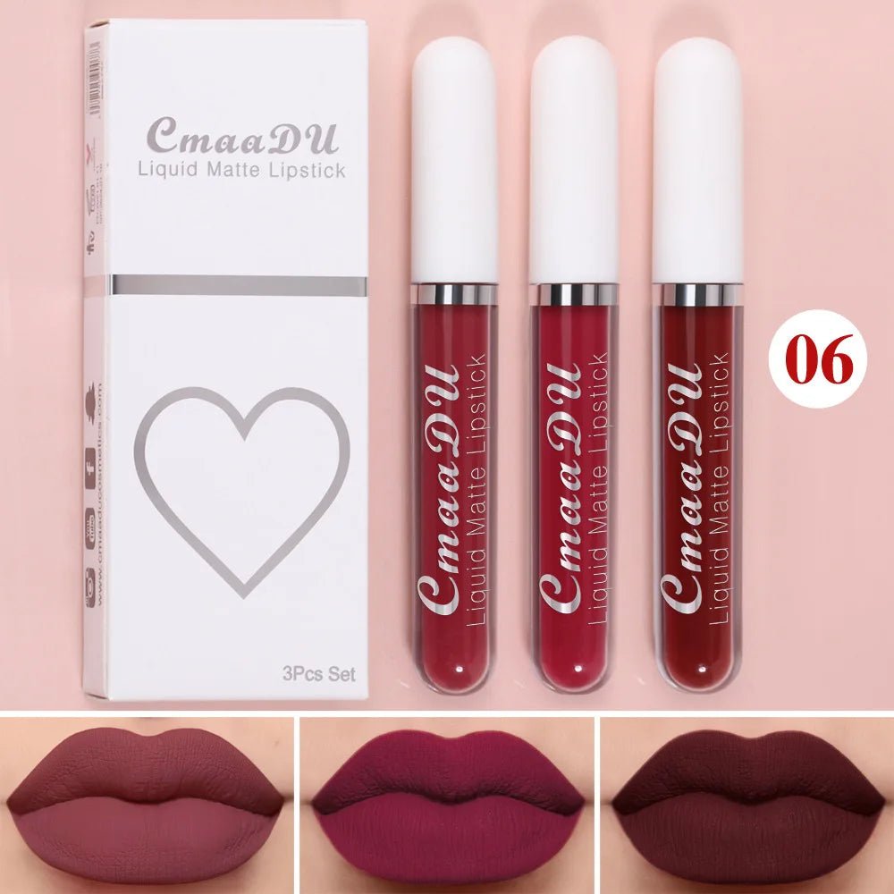 “Sexy Long-Lasting Velvet Matte Lip Gloss – Waterproof, Non-Stick, Liquid Lipstick for Women”