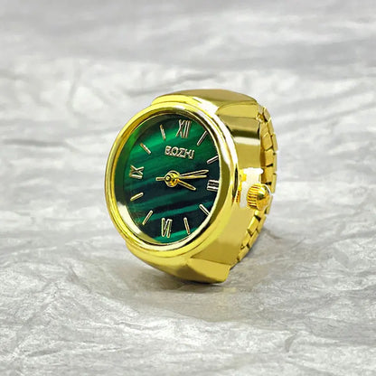 “Hot Selling Finger Watch Ring - Creative Alloy Quartz Watch for Men & Women.”