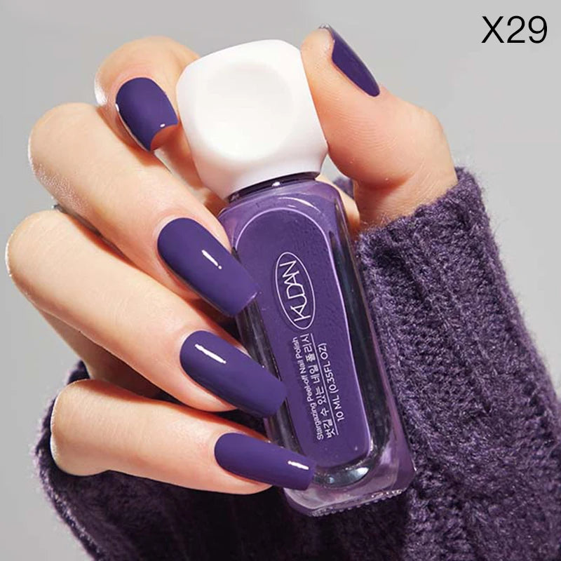 “10ml Water-Based Peel Off Nail Polish, Glitter Colors, Manicure Supplies”