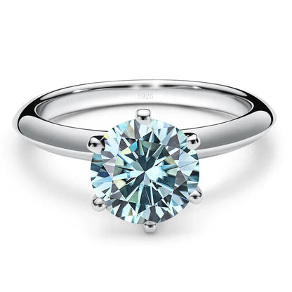 “1-5ct Moissanite Ring for Women GRA Certified 925 Sterling Silver Wedding Bands.”