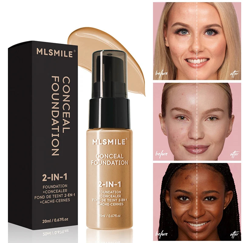 “Face Foundation Cream – Oil-Control, Matte BB Cream, Waterproof, Long-Lasting Concealer, Full Coverage”
