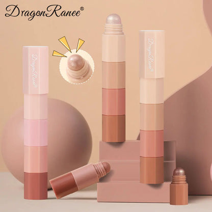 “4-color waterproof, non-smudge, pearlescent eyeshadow pencils for highlighting.”