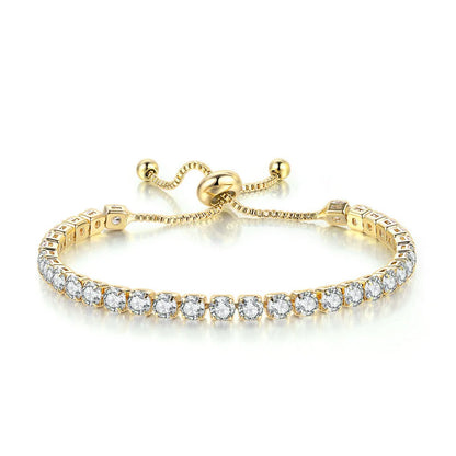 “Trendy Gold-Color Interlocked Circle Bangle, Unisex, Stylish Party Bracelet Accessory.”