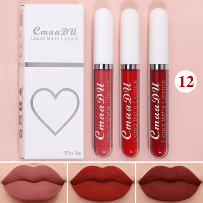 “Sexy Long-Lasting Velvet Matte Lip Gloss – Waterproof, Non-Stick, Liquid Lipstick for Women”