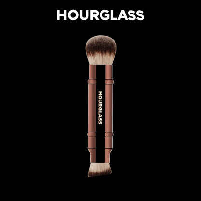 “Double head retractable foundation brush, soft fiber, smudge-proof, perfect flawless face makeup.”